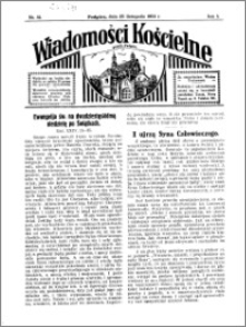 Wiadomości Kościelne : przy kościele w Podgórzu 1933-1934, R. 5, nr 52