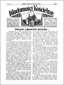 Wiadomości Kościelne : przy kościele w Podgórzu 1934-1935, R. 6, nr 22