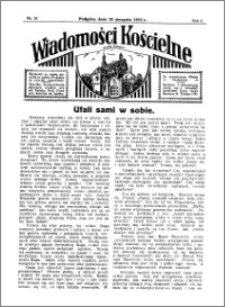 Wiadomości Kościelne : przy kościele w Podgórzu 1934-1935, R. 6, nr 38