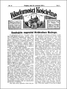 Wiadomości Kościelne : przy kościele w Podgórzu 1934-1935, R. 6, nr 42