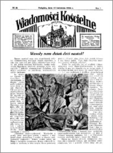 Wiadomości Kościelne : przy kościele w Podgórzu 1935-1936, R. 7, nr 20