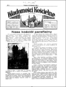 Wiadomości Kościelne : przy kościele w Podgórzu 1936-1937, R. 8, nr 1