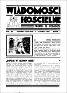 Wiadomości Kościelne : przy kościele w Podgórzu 1936-1937, R. 8, nr 8
