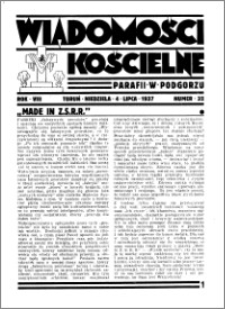 Wiadomości Kościelne : przy kościele w Podgórzu 1936-1937, R. 8, nr 32