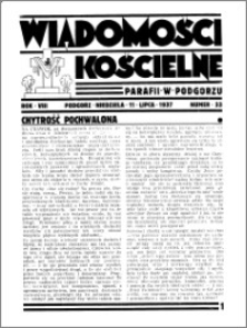 Wiadomości Kościelne : przy kościele w Podgórzu 1936-1937, R. 8, nr 33