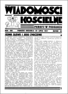 Wiadomości Kościelne : przy kościele w Podgórzu 1936-1937, R. 8, nr 35