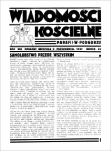 Wiadomości Kościelne : przy kościele w Podgórzu 1936-1937, R. 8, nr 45