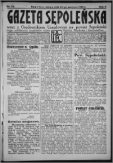 Gazeta Sępoleńska 1928, R. 2, nr 72