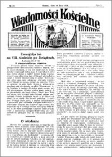 Wiadomości Kościelne : przy kościele św. Jakóba 1930-1931, R. 2, nr 34