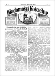 Wiadomości Kościelne : przy kościele św. Jakóba 1931-1932, R. 3, nr 7