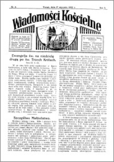 Wiadomości Kościelne : przy kościele św. Jakóba 1931-1932, R. 3, nr 8