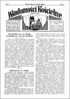 Wiadomości Kościelne : przy kościele św. Jakóba 1933-1934, R. 5, nr 7