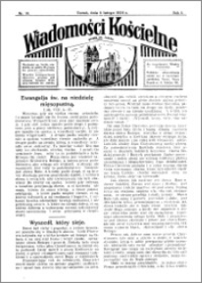 Wiadomości Kościelne : przy kościele św. Jakóba 1933-1934, R. 5, nr 10