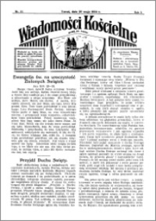 Wiadomości Kościelne : przy kościele św. Jakóba 1933-1934, R. 5, nr 25