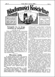 Wiadomości Kościelne : przy kościele św. Jakóba 1933-1934, R. 5, nr 27