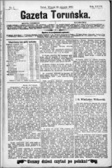 Gazeta Toruńska 1893, R. 27 nr 7