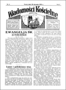 Wiadomości Kościelne : przy kościele św. Jakóba 1934-1935, R. 6, nr 8