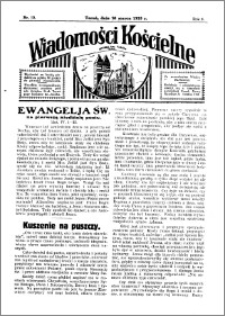 Wiadomości Kościelne : przy kościele św. Jakóba 1934-1935, R. 6, nr 15