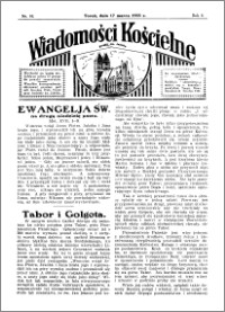 Wiadomości Kościelne : przy kościele św. Jakóba 1934-1935, R. 6, nr 17