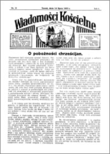 Wiadomości Kościelne : przy kościele św. Jakóba 1934-1935, R. 6, nr 33