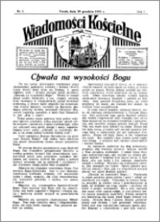 Wiadomości Kościelne : przy kościele św. Jakóba 1935-1936, R. 7, nr 5