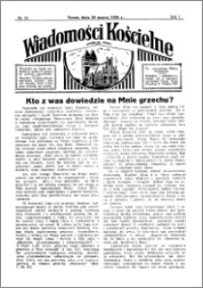 Wiadomości Kościelne : przy kościele św. Jakóba 1935-1936, R. 7, nr 18