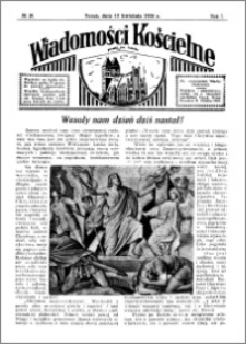 Wiadomości Kościelne : przy kościele św. Jakóba 1935-1936, R. 7, nr 20