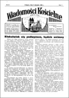 Wiadomości Kościelne : przy kościele św. Jakóba 1935-1936, R. 7, nr 37