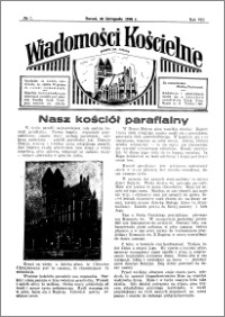 Wiadomości Kościelne : przy kościele św. Jakóba 1936-1937, R. 8, nr 1
