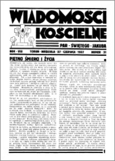 Wiadomości Kościelne : przy kościele św. Jakóba 1936-1937, R. 8, nr 31