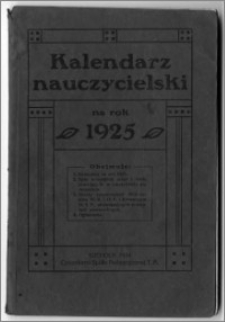 Kalendarz Nauczycielski na Rok 1925