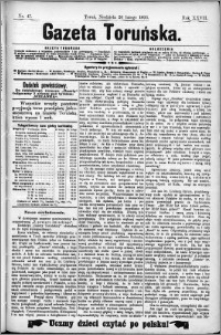 Gazeta Toruńska 1893, R. 27 nr 47