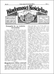 Wiadomości Kościelne : przy kościele Toruń-Mokre 1932-1933, R. 4, nr 22