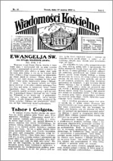 Wiadomości Kościelne : przy kościele Toruń-Mokre 1934-1935, R. 6, nr 16