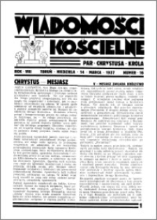 Wiadomości Kościelne : przy kościele Toruń-Mokre 1936-1937, R. 8, nr 16