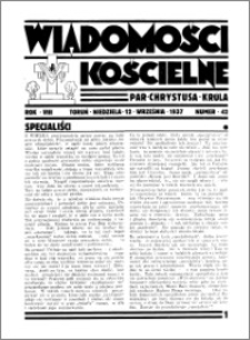 Wiadomości Kościelne : przy kościele Toruń-Mokre 1936-1937, R. 8, nr 42
