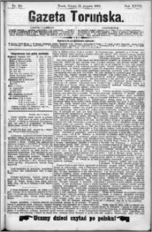 Gazeta Toruńska 1893, R. 27 nr 184