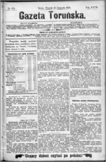 Gazeta Toruńska 1893, R. 27 nr 274