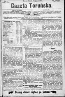 Gazeta Toruńska 1894, R. 28 nr 5