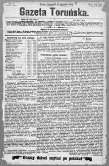 Gazeta Toruńska 1894, R. 28 nr 7