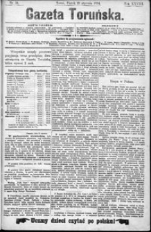 Gazeta Toruńska 1894, R. 28 nr 14