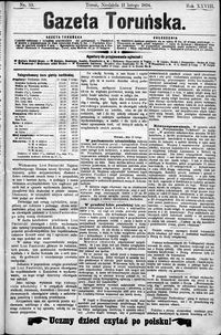 Gazeta Toruńska 1894, R. 28 nr 33
