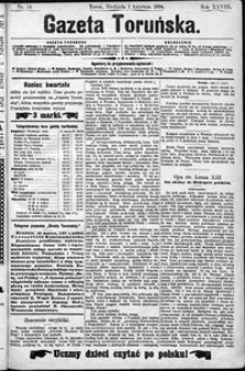 Gazeta Toruńska 1894, R. 28 nr 74