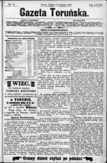 Gazeta Toruńska 1894, R. 28 nr 78