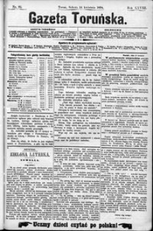 Gazeta Toruńska 1894, R. 28 nr 85