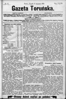 Gazeta Toruńska 1894, R. 28 nr 87