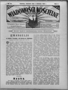Wiadomości Kościelne : (gazeta kościelna) : dla parafij dekanatu chełmżyńskiego 1932, R. 4, nr 14