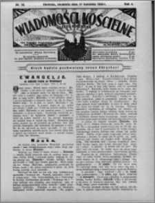 Wiadomości Kościelne : (gazeta kościelna) : dla parafij dekanatu chełmżyńskiego 1932, R. 4, nr 16