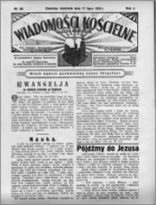 Wiadomości Kościelne : (gazeta kościelna) : dla parafij dekanatu chełmżyńskiego 1932, R. 4, nr 29