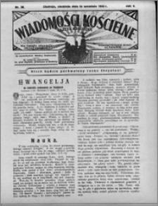 Wiadomości Kościelne : (gazeta kościelna) : dla parafij dekanatu chełmżyńskiego 1932, R. 4, nr 38